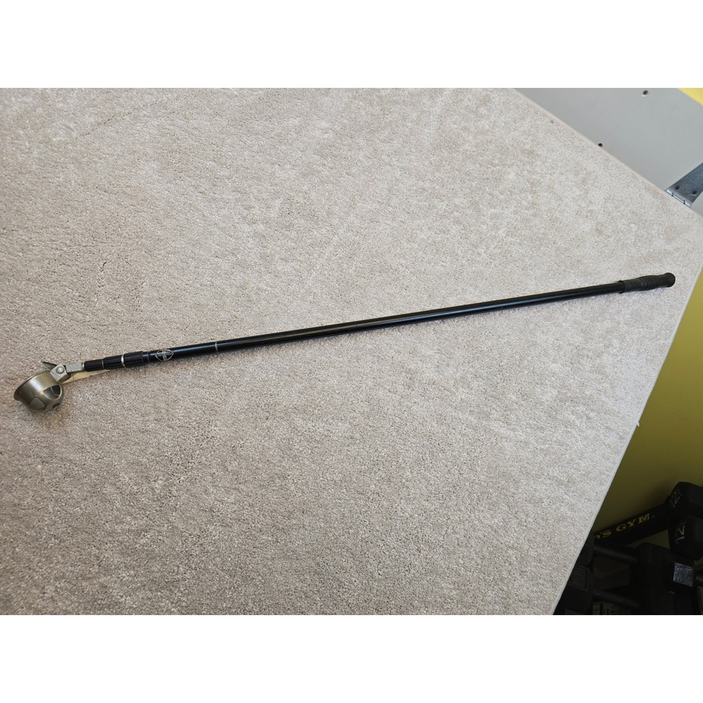 Vintage Aluminum Golf Ball Retriever Black Telescopic‎ Extendable Tool
